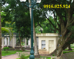 Thông Số Kỹ Thuật Cột Đèn Sân Vườn Công Viên Đế Gang DC02 DC05
