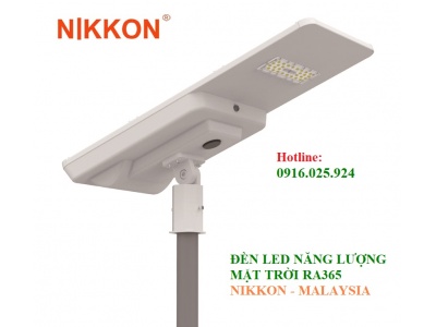 Đèn Đường Led RA365 NIKKON Năng Lượng Mặt Trời 30W, 40W, 60W, 80W